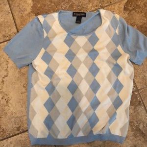 Brooks Brothers large short sleeve sweater